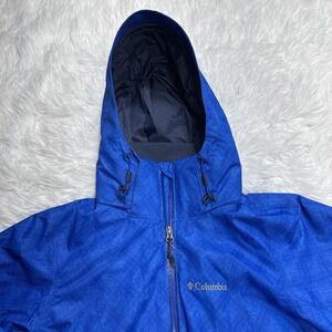 COLUMBIA Interchange Jacket Men's Small S Blue Waterproof Vented Breathable Snow